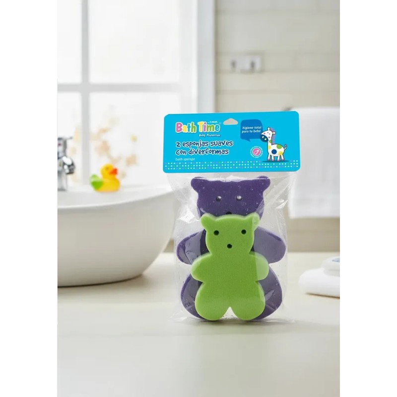 Esponjas Con Tela Extra Suave Para Bebe Bath Time 2