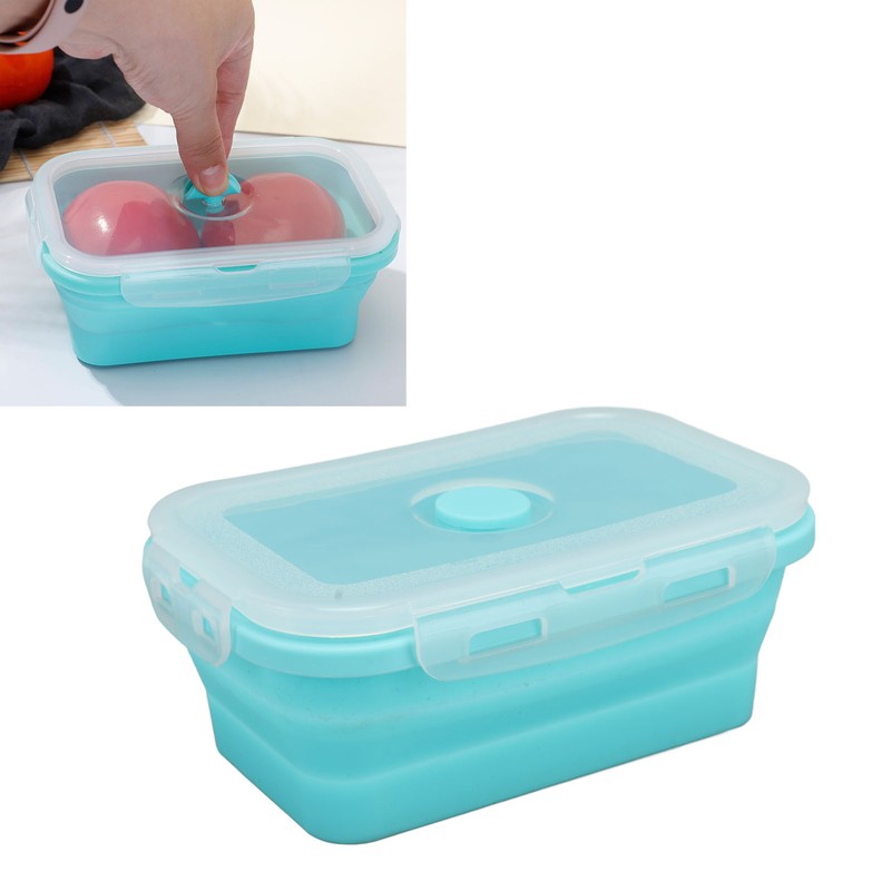 Collapsible Silicone Food Storage Container High Temperature Resistant Microwave Safe
