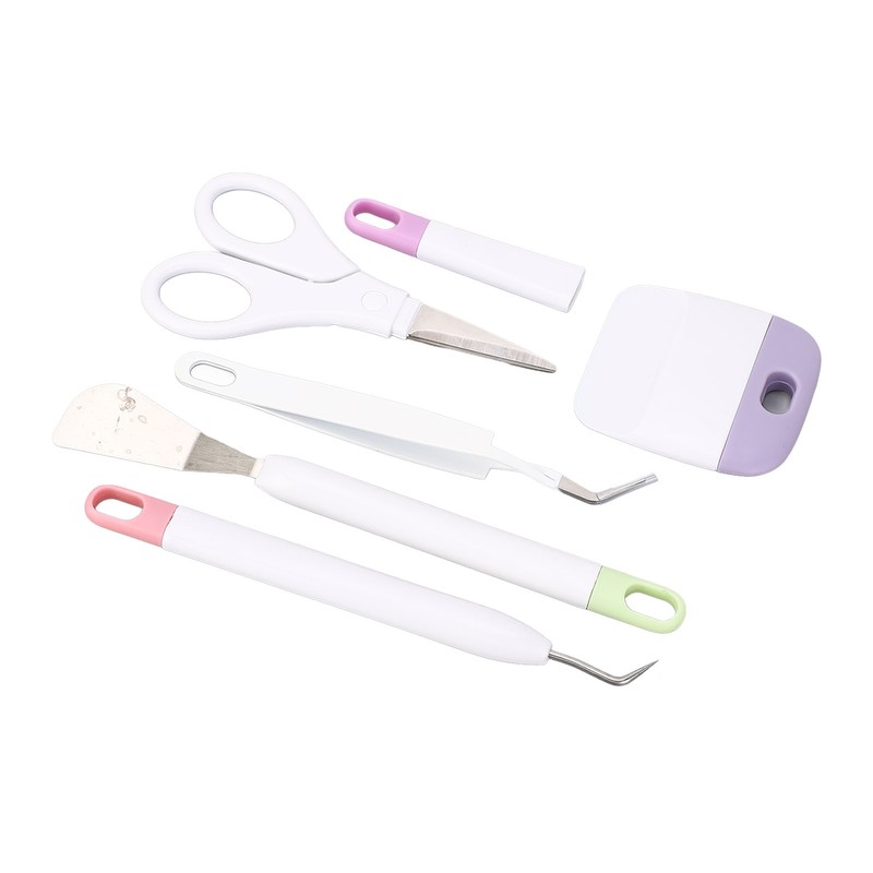 5 Pcs Vinyl Weeding Tool Set Weeder Tweezers Scraper Spatula