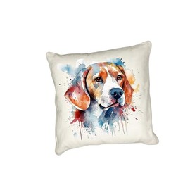 Anonymous Gifting Watercolour dog printed cushion cover - perfect for dog lovers - Beagle