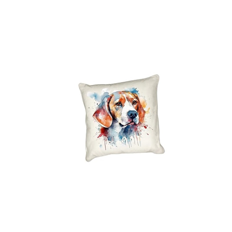 Anonymous Gifting Watercolour dog printed cushion cover - perfect for