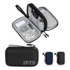 2pz Estuche Cargador De Organizador Bolsa Cables Impermeable Negro