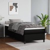 Casafoyer Box Spring Bed Frame Black 39.4"x79.9" Twin XL Faux