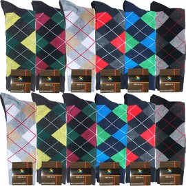 USBingoshop - Calcetines de algodón para hombre, diseño de rayas, color negro, Lords-multi, 10-13