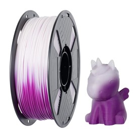 CC3D Temperature Shift Color Changing PLA Filament 1.75mm 1KG 3D Printer Filament Color Change 3D Printing Materials Violet to White