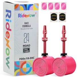 RideNow Road Bike TPU Inner Tube 700 x 18C-28C, Ultralight 24g 2-Pack