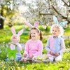 FeiOne Pack of 3 Easter Baskets Felt Easter Bunnies, Easter