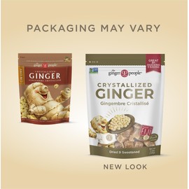 GIN GINS Crystalized Ginger – Natural Ginger Candy by The Ginger People – Individually Wrapped Healthy Candy – 3.5 oz Bags – (Pack of 12)