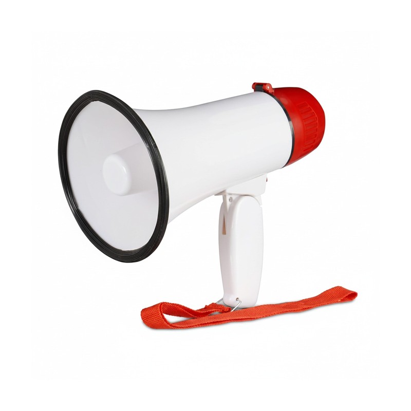 Relaxdays Megafono per Tifosi, Altoparlante in Plastica per Feste e