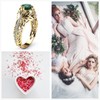 Gold Emerald Rings Gold Rings for Women Emerald Ring Dainty