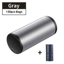 Automotive Car Trash Can Portable Mini Dust Holder Trash Container Waste Storage Auto Vehicle Car Garbage Can Bin,Gray