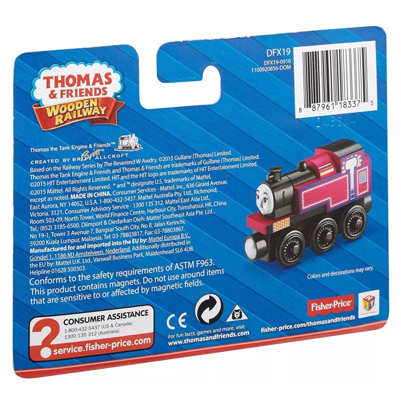 Fisher-Price VINTAGE THOMAS & FRIENDS WOODEN RAILWAY ~ ASHIMA DFX19