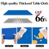 Blue Table Cloth Plastic Premium 6 Pack Thick Blue Disposable