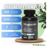 Magnesio Complex Momosie Suplemento Citrato Glicinato Gluconato Óxido Vegano Cápsulas