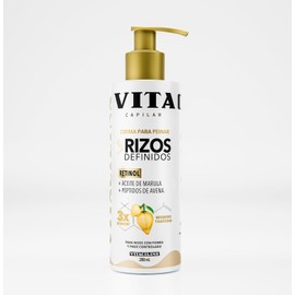 Crema para Peinar Rizos Definidos 200 ml | Rizos con forma y frizz controlado | Con retinol, aceite de marula y péptidos de avena
