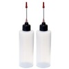 Liberty Products 2-4oz Plastic Squeeze Bottles with 1.5 inch Stainless