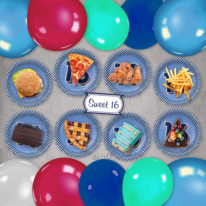 Havercamp Boys 16th Birthday Dessert Plate - 24