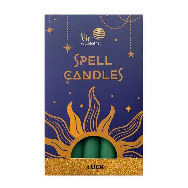 VIE Spell Candles, Handmade & Unscented, Pack of 5, Luck