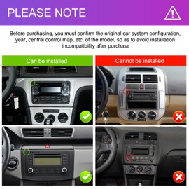 Rimoody 2G+64G Android Car Stereo for VW Passat Jetta Tiguan Golf MK5 MK6 T5 EOS Polo, 9'' Touchscreen, Wireless Carplay Android Auto, GPS Navigation Bluetooth 5G-WiFi FM/RDS EQ Rear Camera SWC MIC