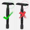 Matte Black Double Edge Safety Razor with Stand, Single Blade