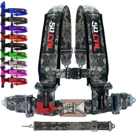 50 Caliber Racing 2" 5 Point Harness for Cars, Trucks, UTV and Off Road Vehicles (Camo)