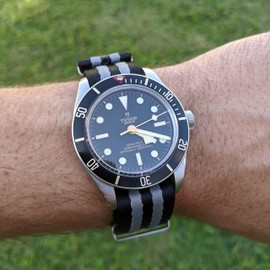 GADA Luxury Nylon Watch Strap I Go-Anywhere Do-Anything I Secure Military NATO Design I Tight Weave Soft and Smooth seatbelt Style (Bond, 20 mm)