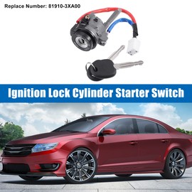 ACROPIX Car Ignition Lock Cylinder Starter Switch with 2 Key Fit for Hyundai Elantra - Pack of 1 Black