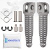 Hokuotolite Foot Pegs Front Cyclist Driver Foot Rest for Kawasaki