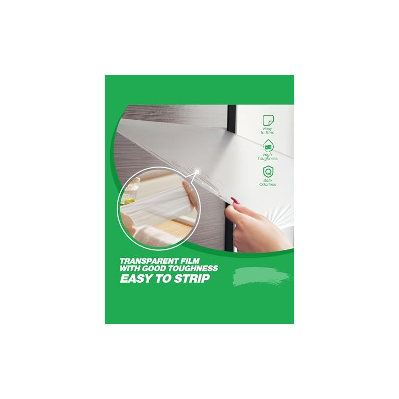 E-SDS Masking Liquid Tape, 16 fl.oz Masking Liquid, Transparent Peelable