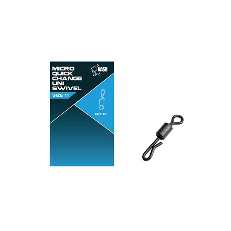 Nash Quick Change Uni Swivel Standard T8088 Wirbel Swivels Angelwirbel