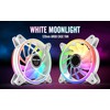 EZDIY-FAB White Moonlight 120 mm RGB PWM Case Fan White
