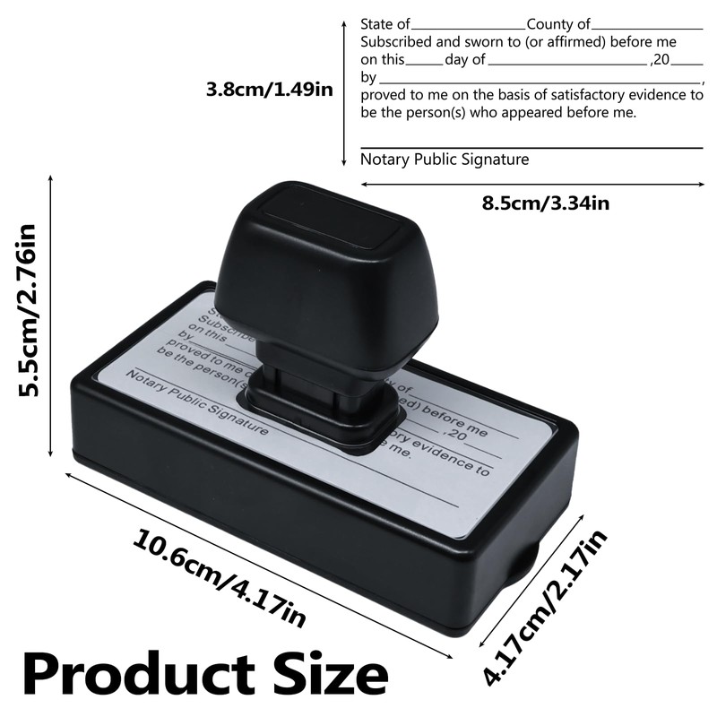 Notary Stamps,Self-Inking Notary Jurat Stamp, Acknowledgement Notary Seals for Public