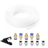 PTFE Tubing 5m Clear 3D Printer Filament Pipe with 5x