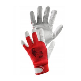 CXS MIKE Kids Soft Leather Work Gloves - Essential for DIY and Hobbies. Kids Gloves with Velcro Cuff (Size "5 XXS", 1 Pair)