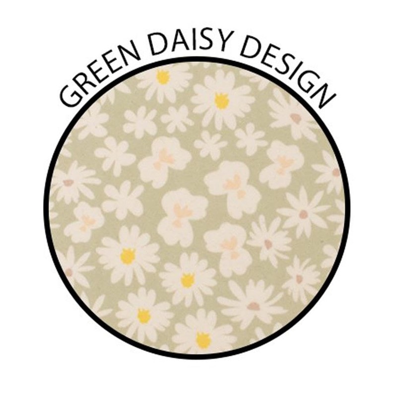 YöL Pack of 2 3 Section Snack Tray Daisy Print