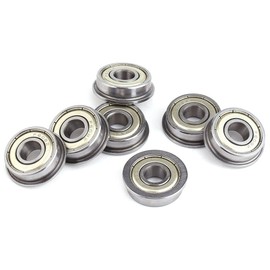 10pcs Mini Ball Bearing F608Z Shielded Steel Flanged Ball Bearings 8 * 22 * 7mm