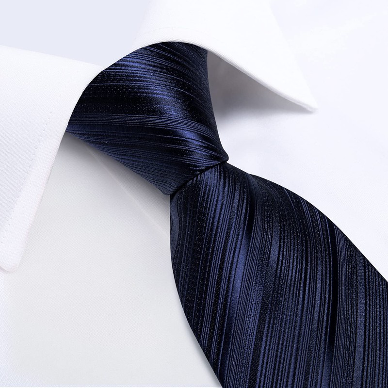 DiBanGu Conjunto de gemelos cuadrados de seda para hombre, corbata