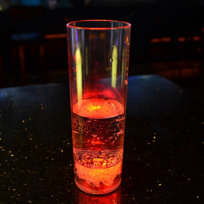 LED Glowing Long Cup Multicolor Battery Powered Light Up Long