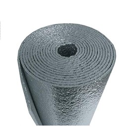 Reflective Foam Core 1/4 inch thick HVAC Pipe Air Duct Wrap (2" x 375')