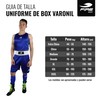 FIRE SPORTS® Uniforme Oficial Azul Box Olímpico Varonil (Azul, Chico)