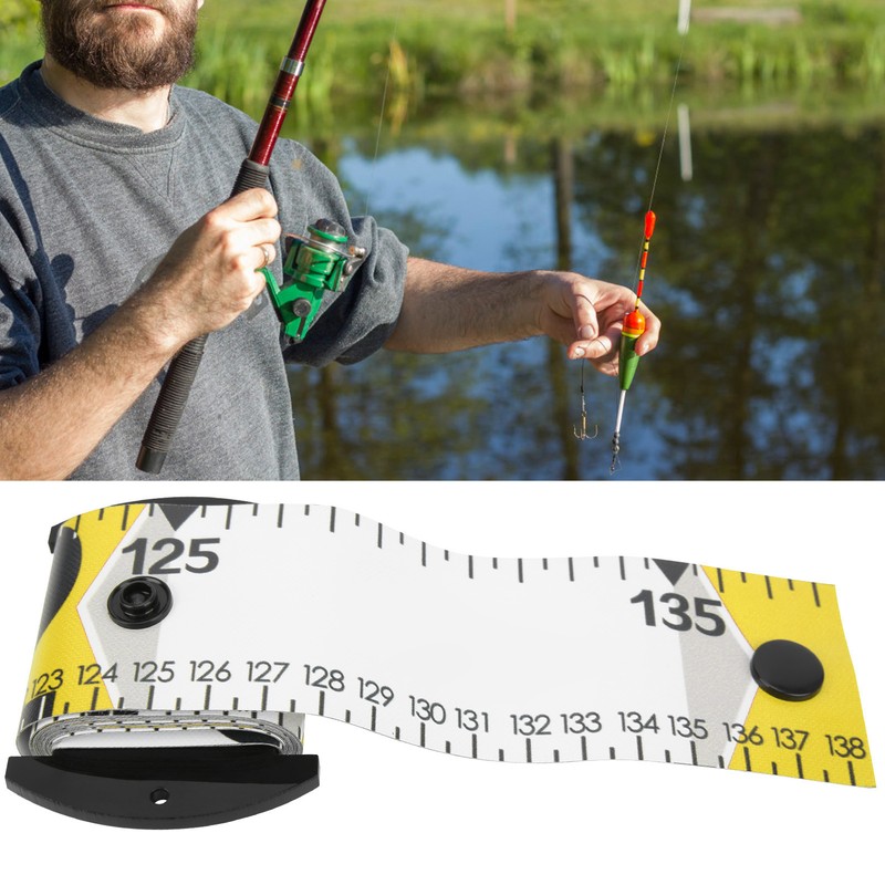 138x5cm Fish Measuring Ruler Fish Measuring Tape Waterproof Fishing Measurement