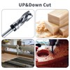 ESTVIIG Spiral Flush Cutter 8 mm Shank, Up Down Cut,