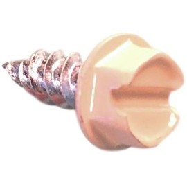 SCREWIT Brand #8 x 1/2 inch Gutter and downspout Colored Zip Screws with 1/4 inch Head (25 Pack) (White) (Almond) (White)