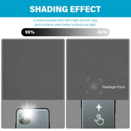 Simple Deluxe Blackout Curtains 63 Inch Length 2 Panels Set, Thermal Insulated Grommet Long Curtains& Drapes 2 Drapes, W42 x L63 Inch, Grey