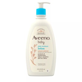 Aveeno Baby Daily Moisture Body Lotion Natural Oatmeal Skin Protectant 18 Ounce