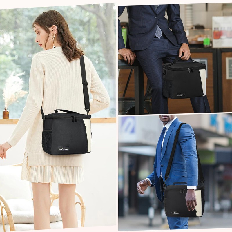Bolsa de Almuerzo Gran Capacidad, Lonchera Para Mujer Hombre, Lonchera