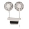 White Desktop Screen Fan with Adjusting Clip 3 Gear 360°