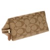 COACH Signature F53385 IMBDX Khaki x Saddle Pouch, Khaki