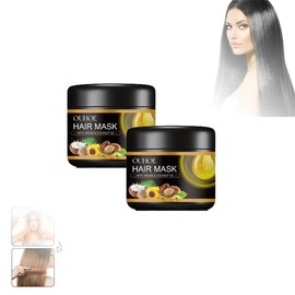 Keratin Hair Mask, Nourishment Treatment for Hair Repair & Beauty, Professional Treatment for Hair Repair, Hair Conditioner for Dry, Damaged, Frizzy Hair & Split Ends - Specification: 2 PCS