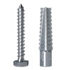 ZUYUEE 22PCS 1/2×2-3/8 in Screws and Wall Plugs Set,Concrete Anchors